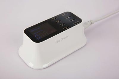 8-USB Charger with real-time output display panel